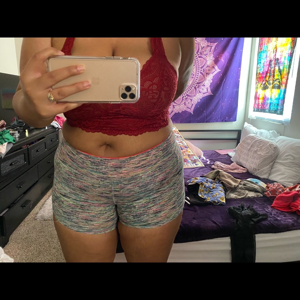 Colorful workout shorts